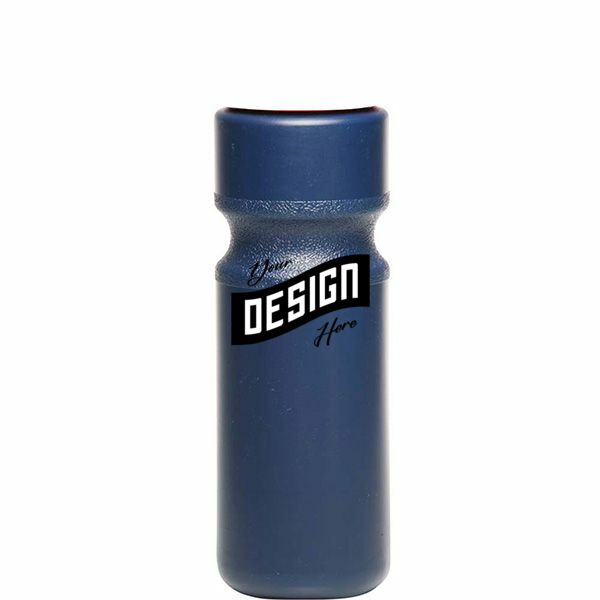 Larger Push Cap Plastic Water Bottle Sports Drinkware 28 Oz.