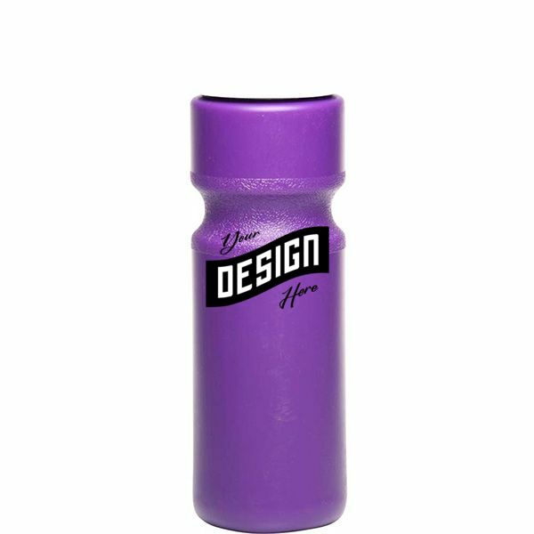 Larger Push Cap Plastic Water Bottle Sports Drinkware 28 Oz.