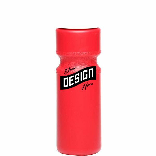 Larger Push Cap Plastic Water Bottle Sports Drinkware 28 Oz.