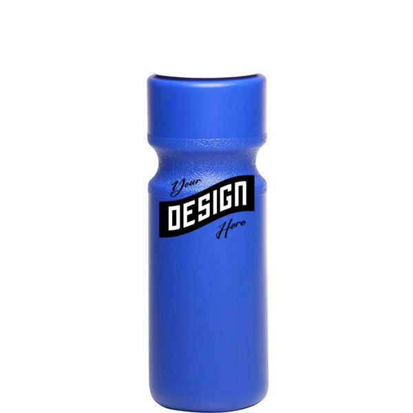 Larger Push Cap Plastic Water Bottle Sports Drinkware 28 Oz.