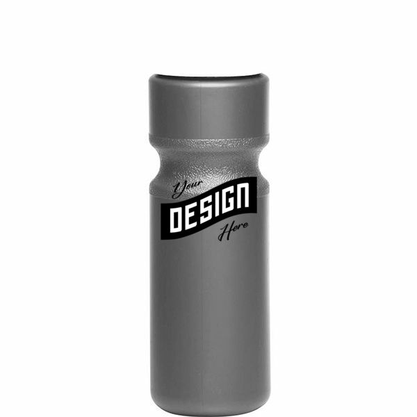 Larger Push Cap Plastic Water Bottle Sports Drinkware 28 Oz.