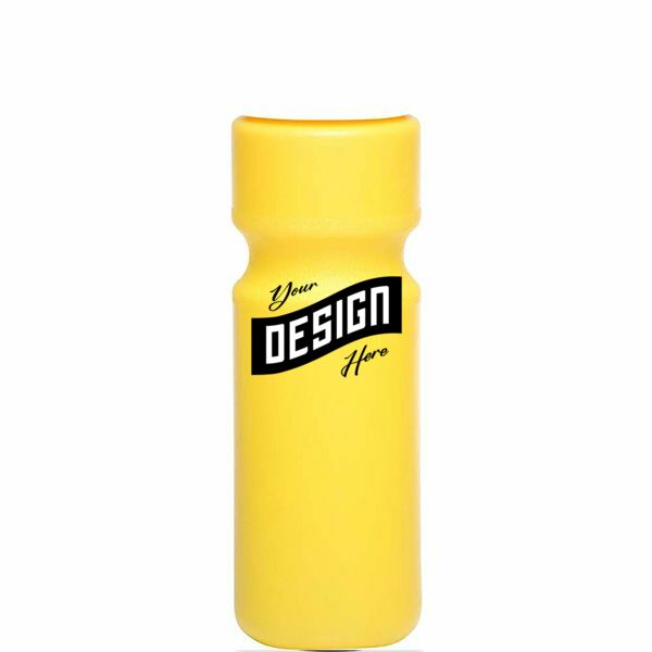 Larger Push Cap Plastic Water Bottle Sports Drinkware 28 Oz.