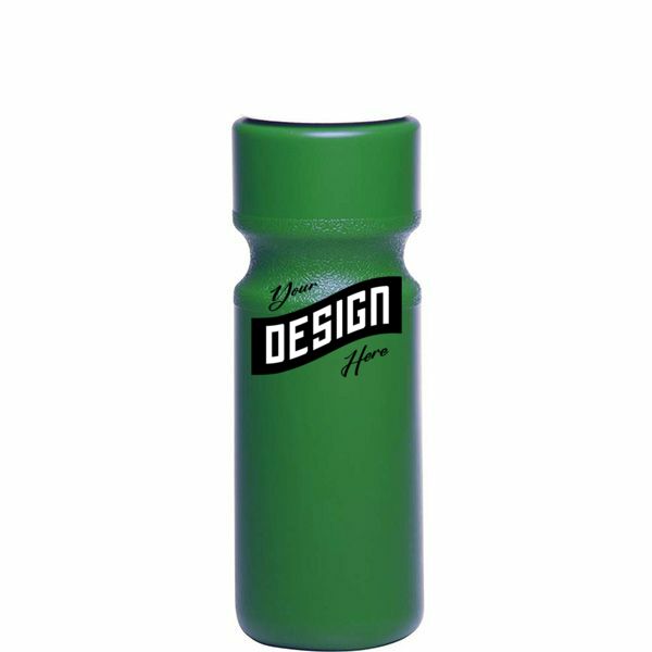 Larger Push Cap Plastic Water Bottle Sports Drinkware 28 Oz.