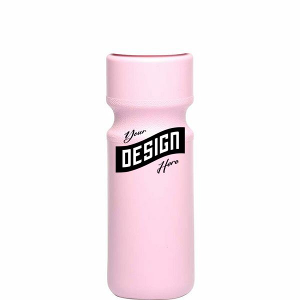 Larger Push Cap Plastic Water Bottle Sports Drinkware 28 Oz.