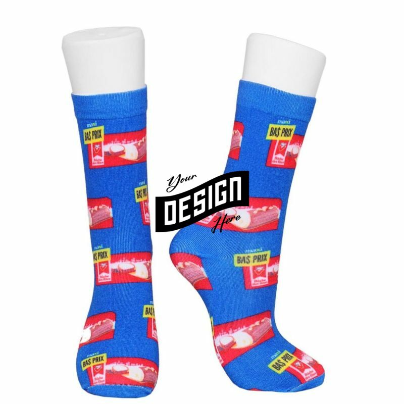 Mid Crew 360 Digital Print Unisex Socks W/ Full Customization