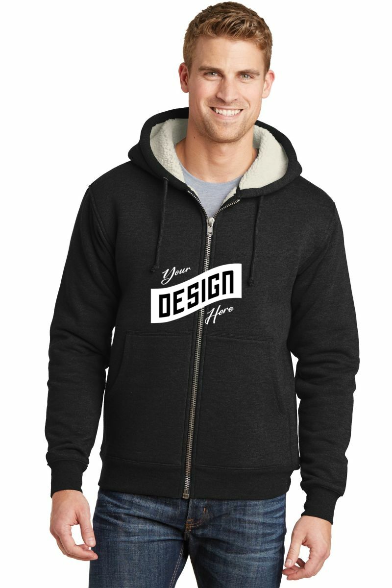 CornerStone ®  Heavyweight Sherpa-Lined Hooded Fleece Jacket