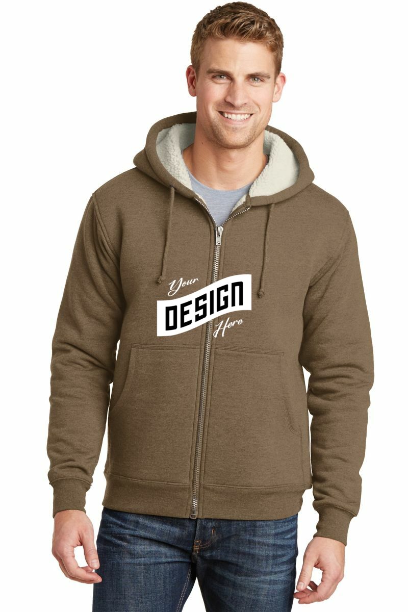 CornerStone ®  Heavyweight Sherpa-Lined Hooded Fleece Jacket