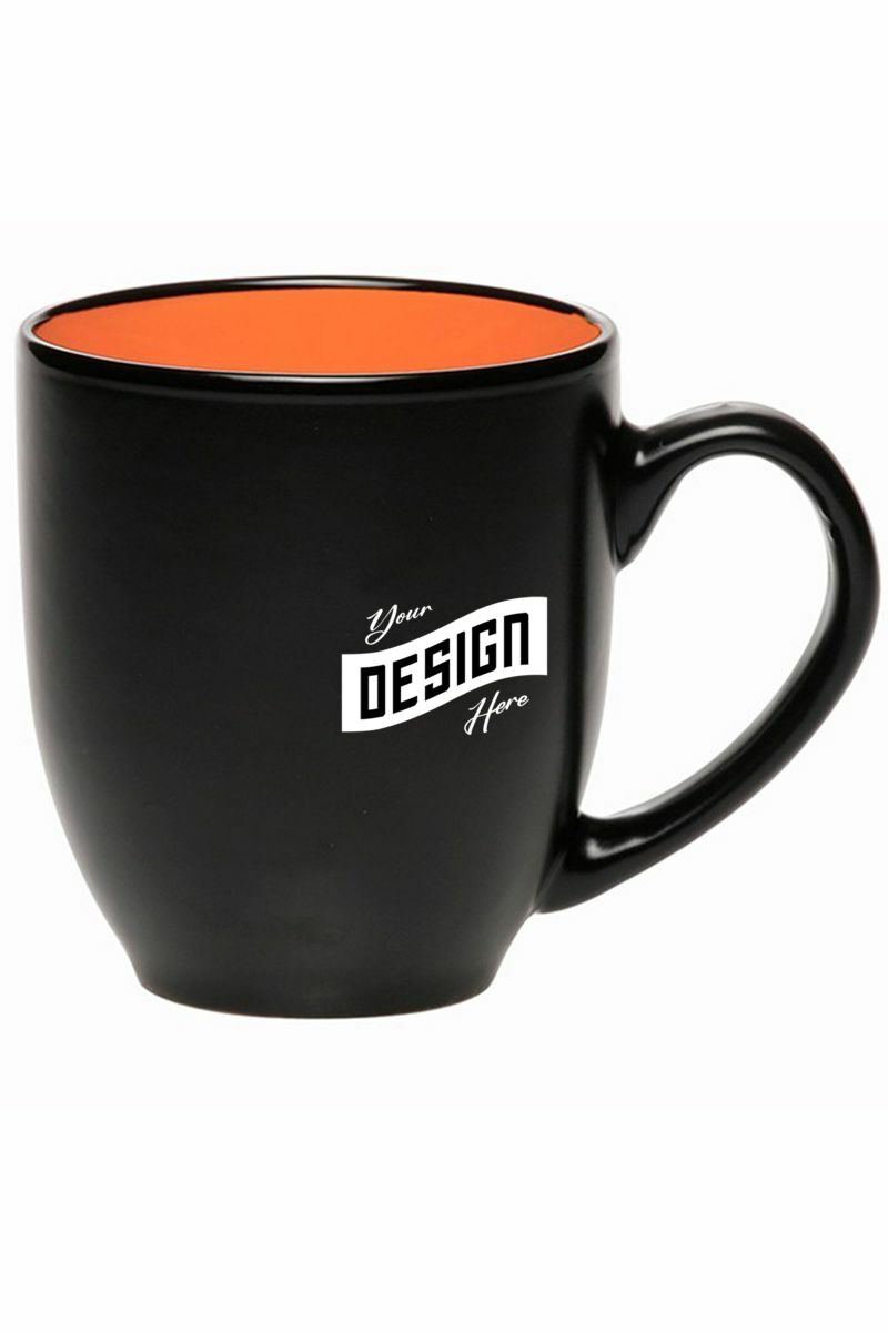 16 Oz. Bistro Ceramic Mug - Color Coded Coffee Mugs