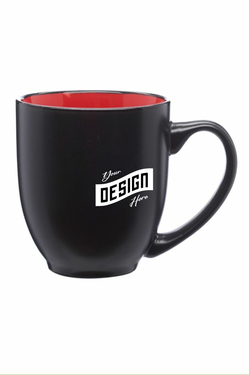 16 Oz. Bistro Ceramic Mug - Color Coded Coffee Mugs