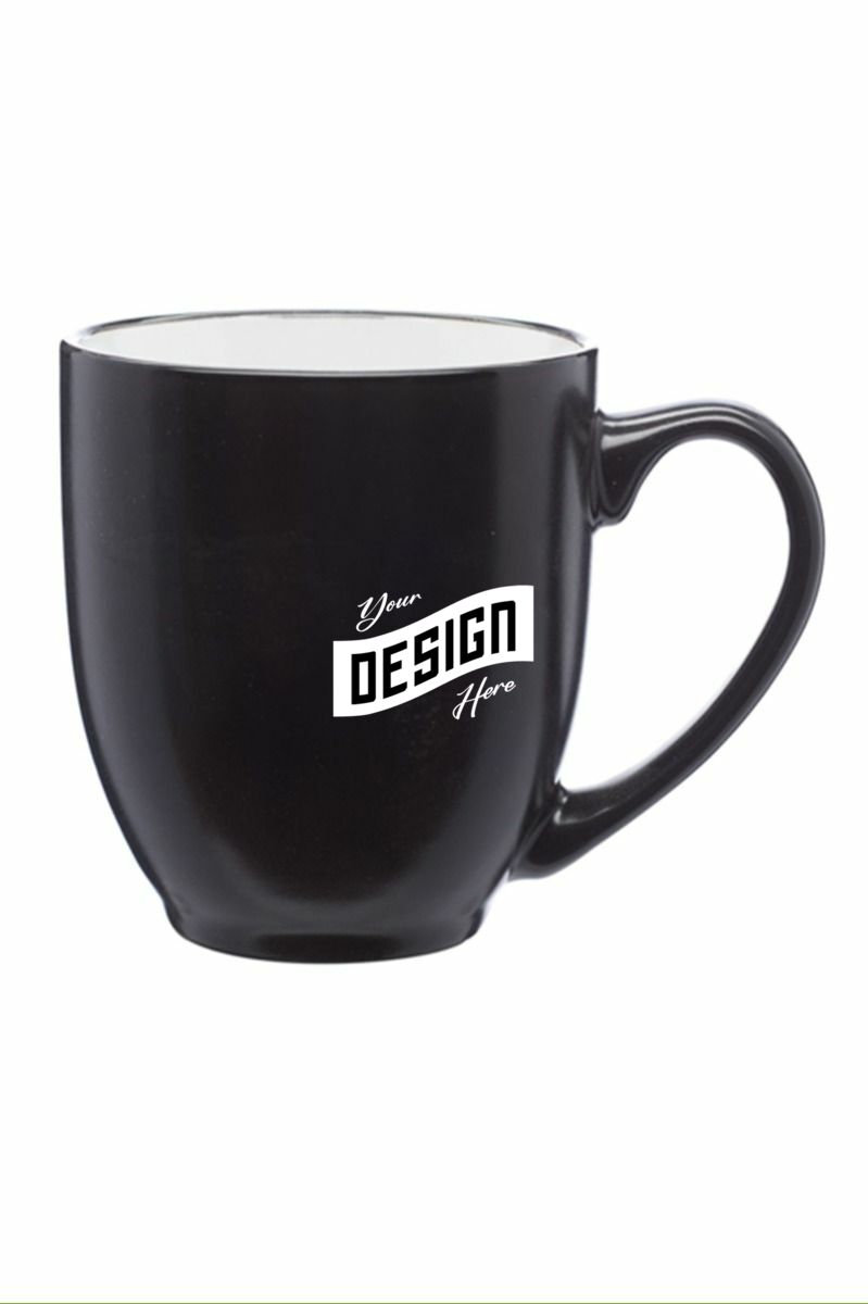 16 Oz. Bistro Ceramic Mug - Color Coded Coffee Mugs