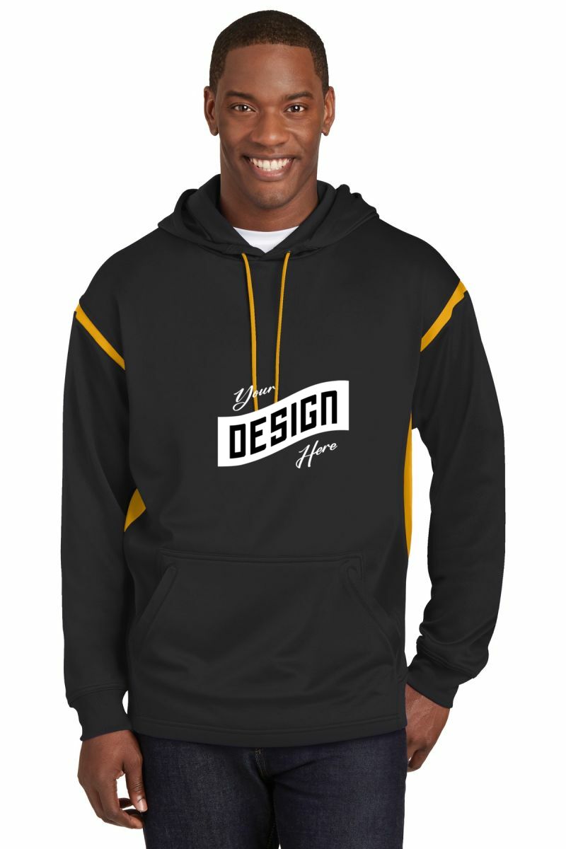 Sport-Tek ®  Tech Fleece Colorblock Hooded Sweatshirt