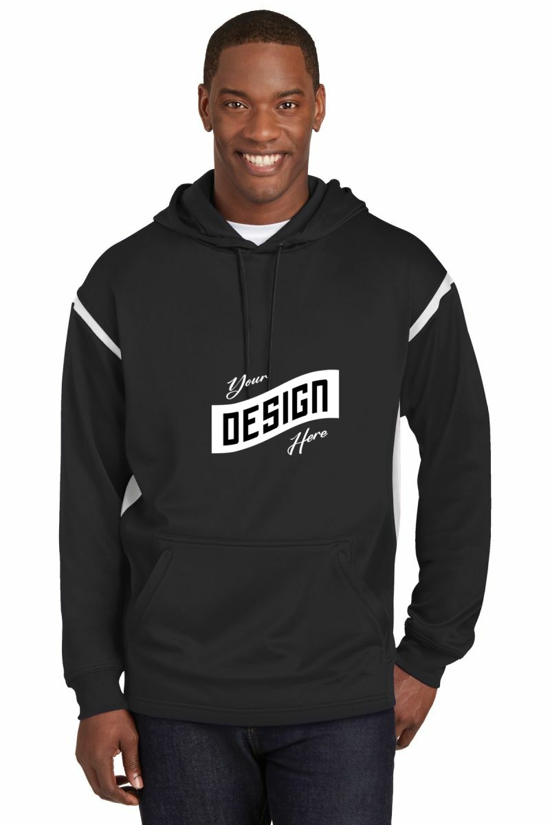 Sport-Tek ®  Tech Fleece Colorblock Hooded Sweatshirt