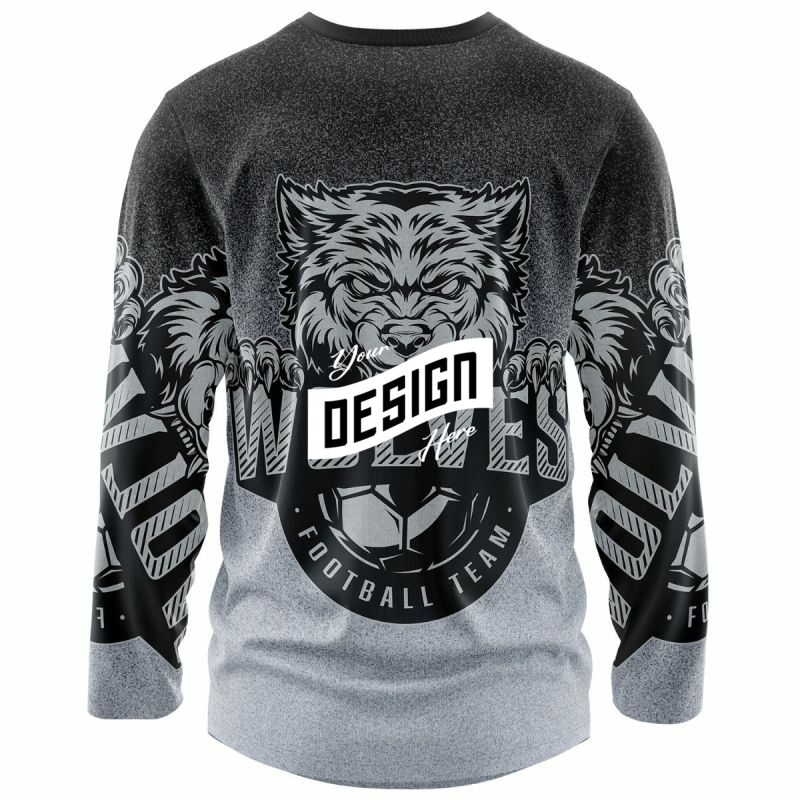 Unisex 180 GSM Cotton Feel Jersey Knitted Sublimation Long Sleeve T-Shirt