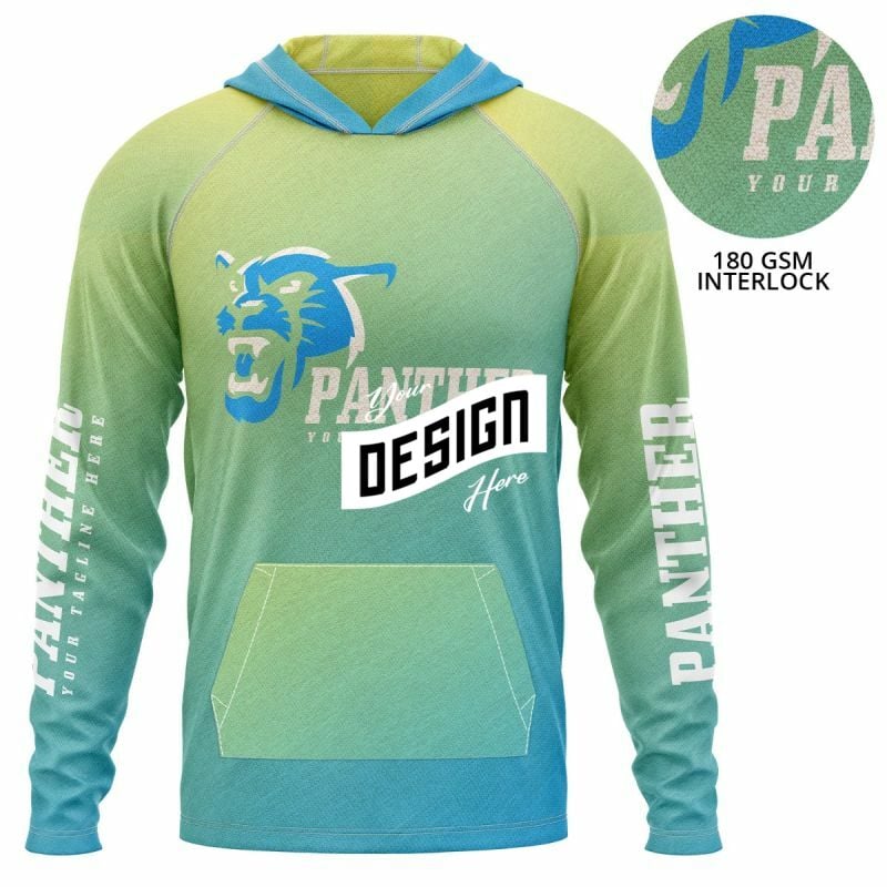 Unisex 180 GSM Poly Interlock Sublimation Pullover Hoodie W/ Kangaroo Pocket