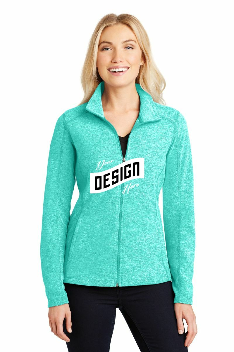 Port Authority ®  Women's Heather Microfleece Full-Zip Jacket