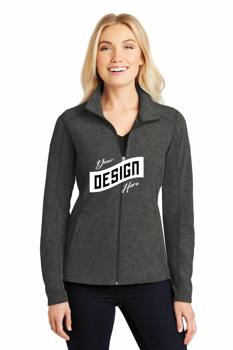 Port Authority ®  Women's Heather Microfleece Full-Zip Jacket