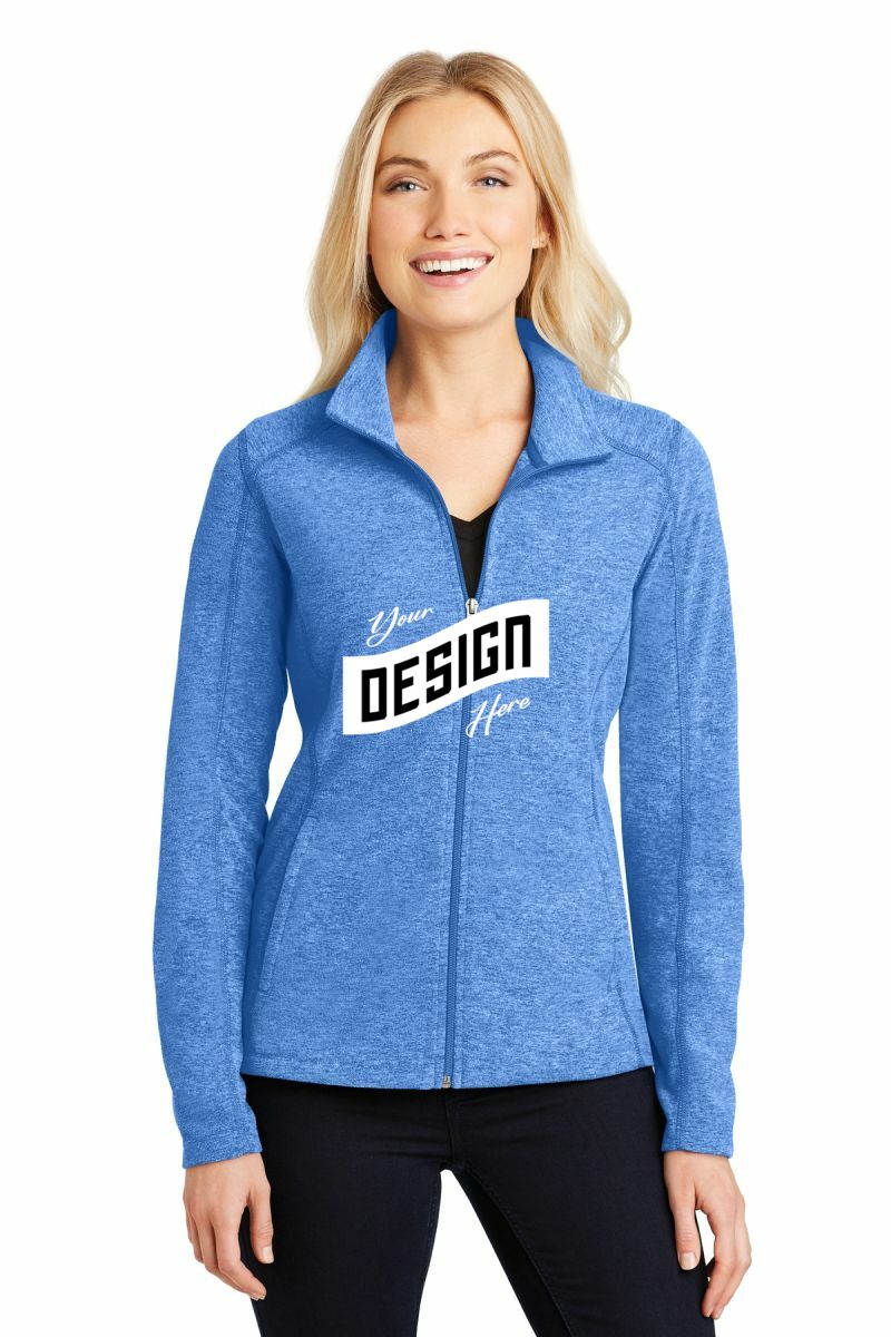 Port Authority ®  Women's Heather Microfleece Full-Zip Jacket