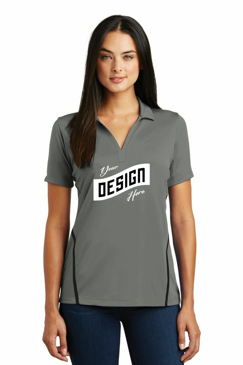  DISCONTINUED  Sport-Tek ®  Ladies Contrast PosiCharge ®  Tough Polo ® 