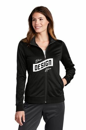 Sport-Tek  ®  Ladies Tricot Sleeve Stripe Track Jacket