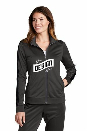 Sport-Tek  ®  Ladies Tricot Sleeve Stripe Track Jacket