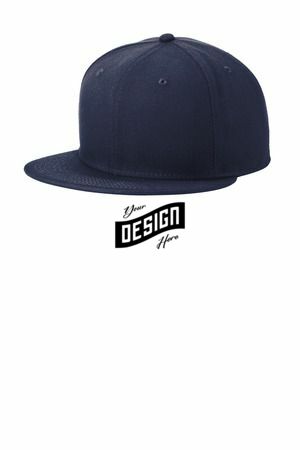 New Era ®  Standard Fit Flat Bill Snapback Cap NE4020