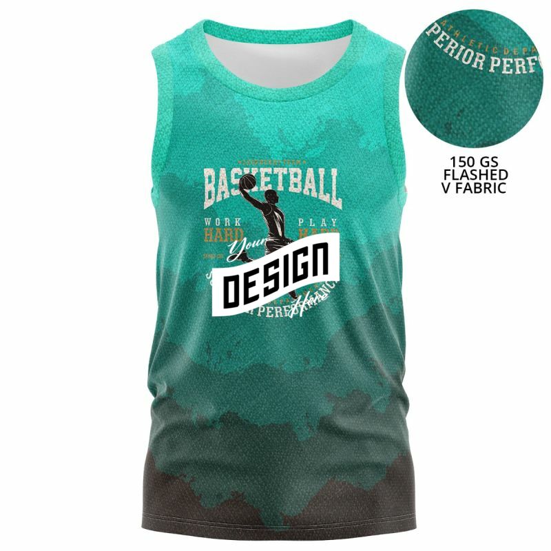 Unisex 150 GSM Poly Interlock Performance Sublimation Tank Tops