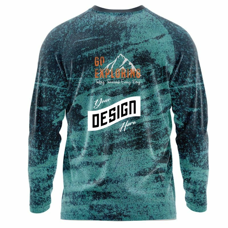 Unisex 150 GSM Pinhole Mesh Performance Sublimation Long Sleeve T-Shirt