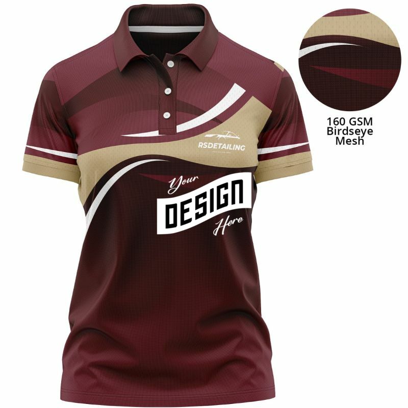 Women's 160 GSM Birdseye Mesh Dri-FIT Performance Corporate Polo Shirts