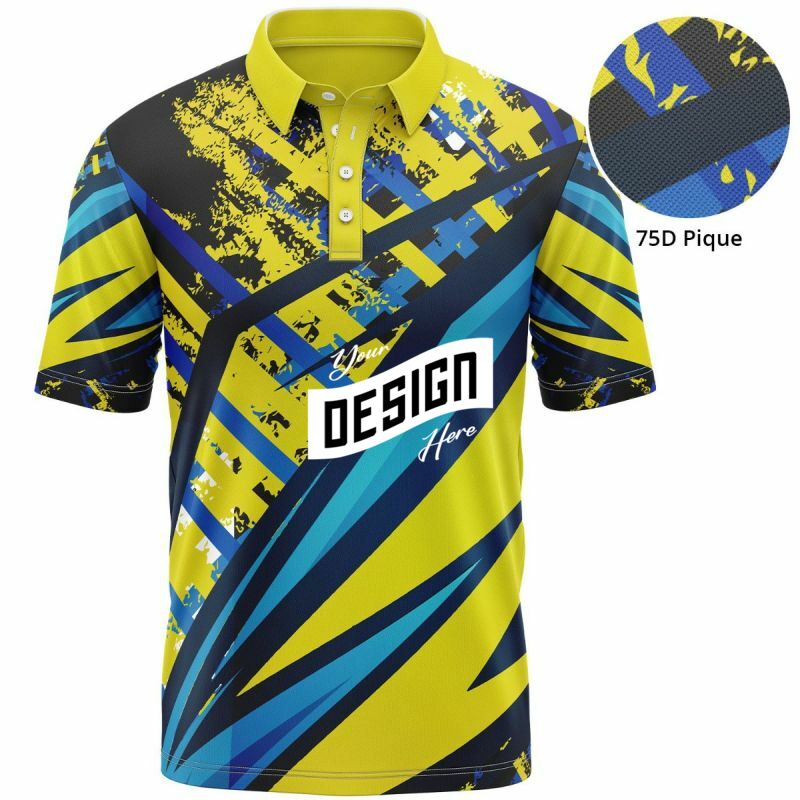 Youth 75D Pique Sublimation Polo Shirt, Soft & Moisture Wicking