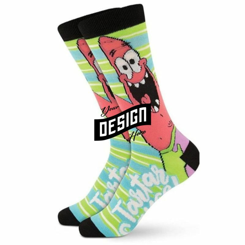 Over The Calf 360 Digital Print Unisex Socks With Full Customization