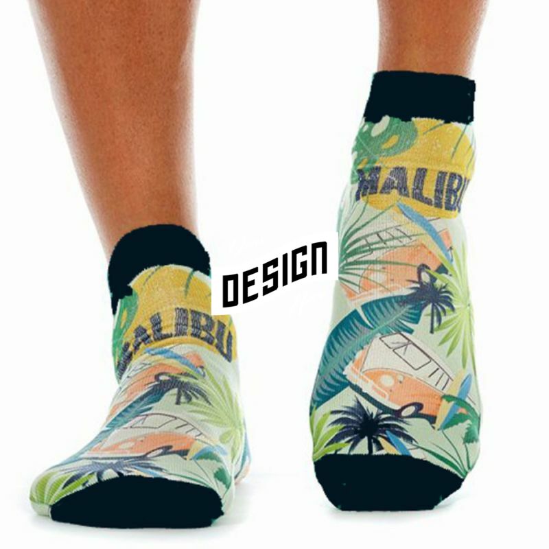 Low Cut 360 Digital Printed Full-Wrap Full Color Socks