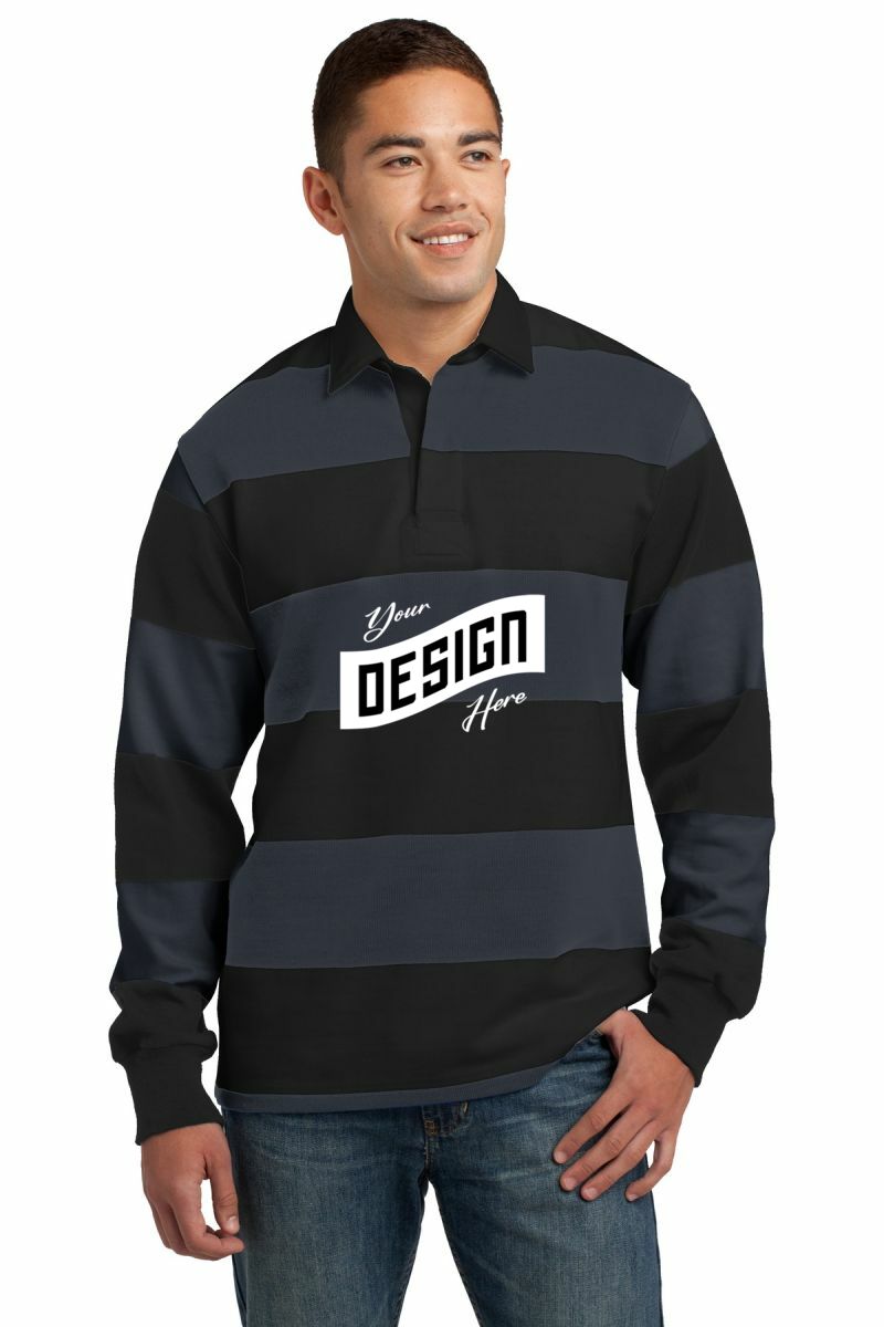 Sport-Tek ®  Classic Long Sleeve Rugby Polo