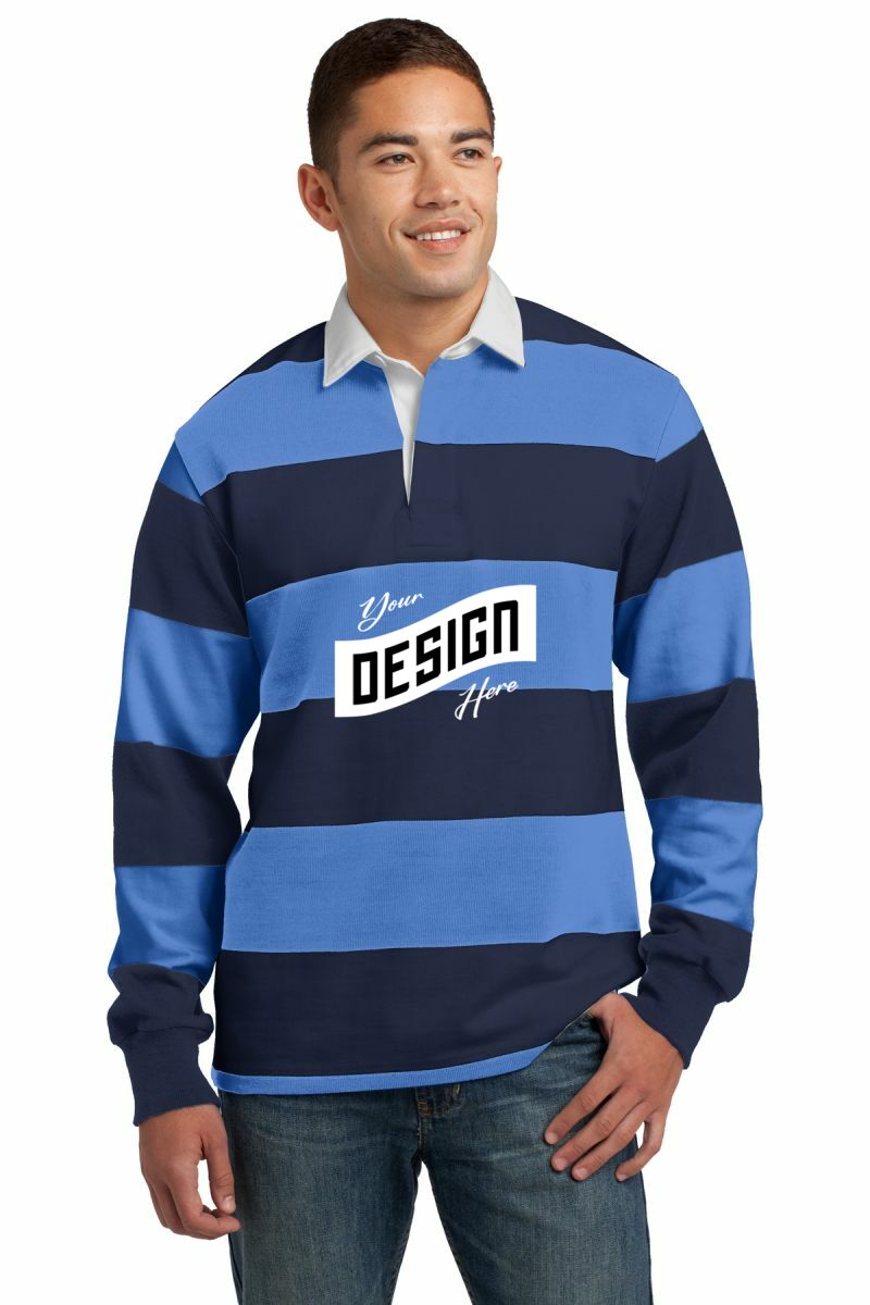 Sport-Tek ®  Classic Long Sleeve Rugby Polo