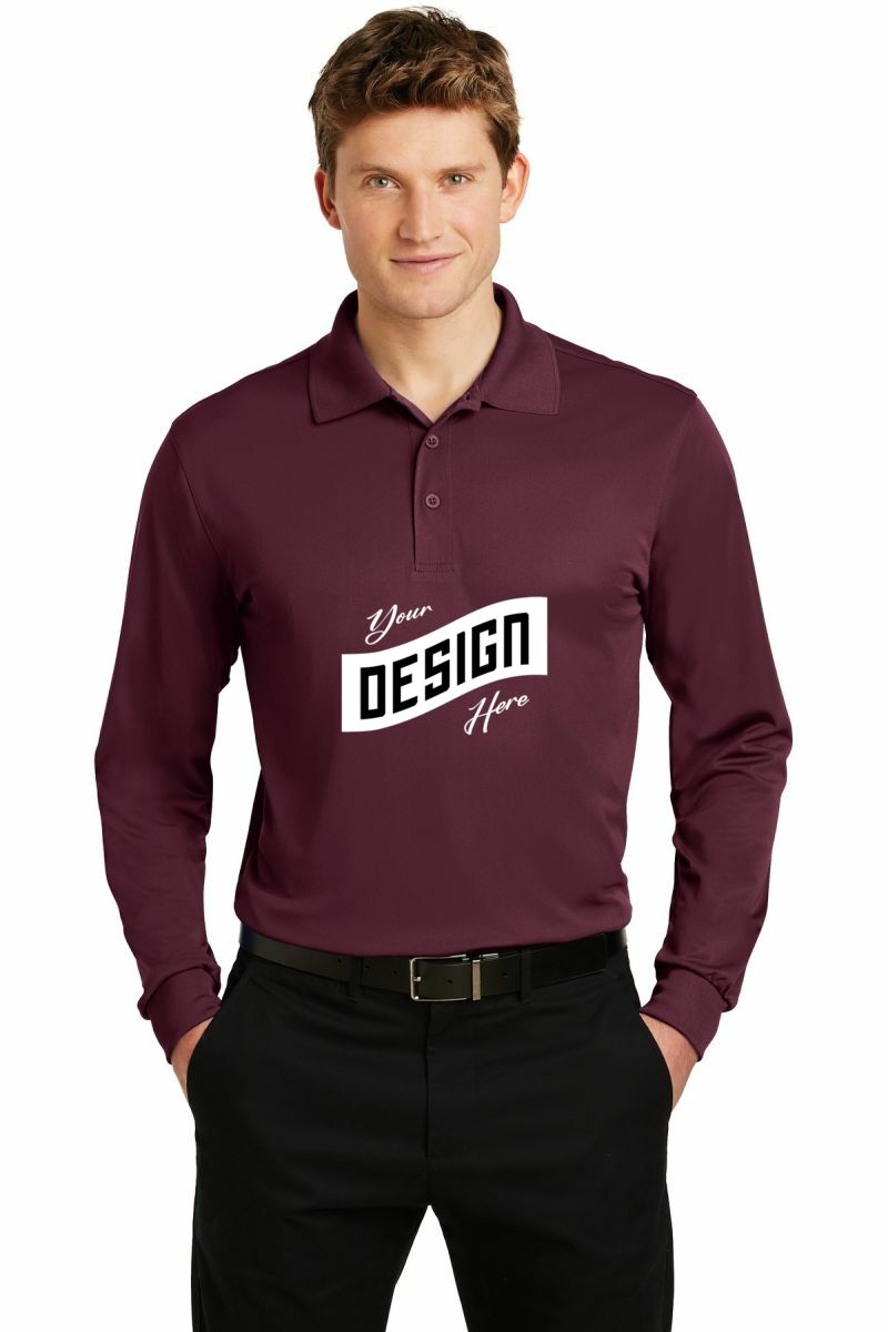 Sport-Tek ®  Long Sleeve Micropique Sport-Wick ®  Polo