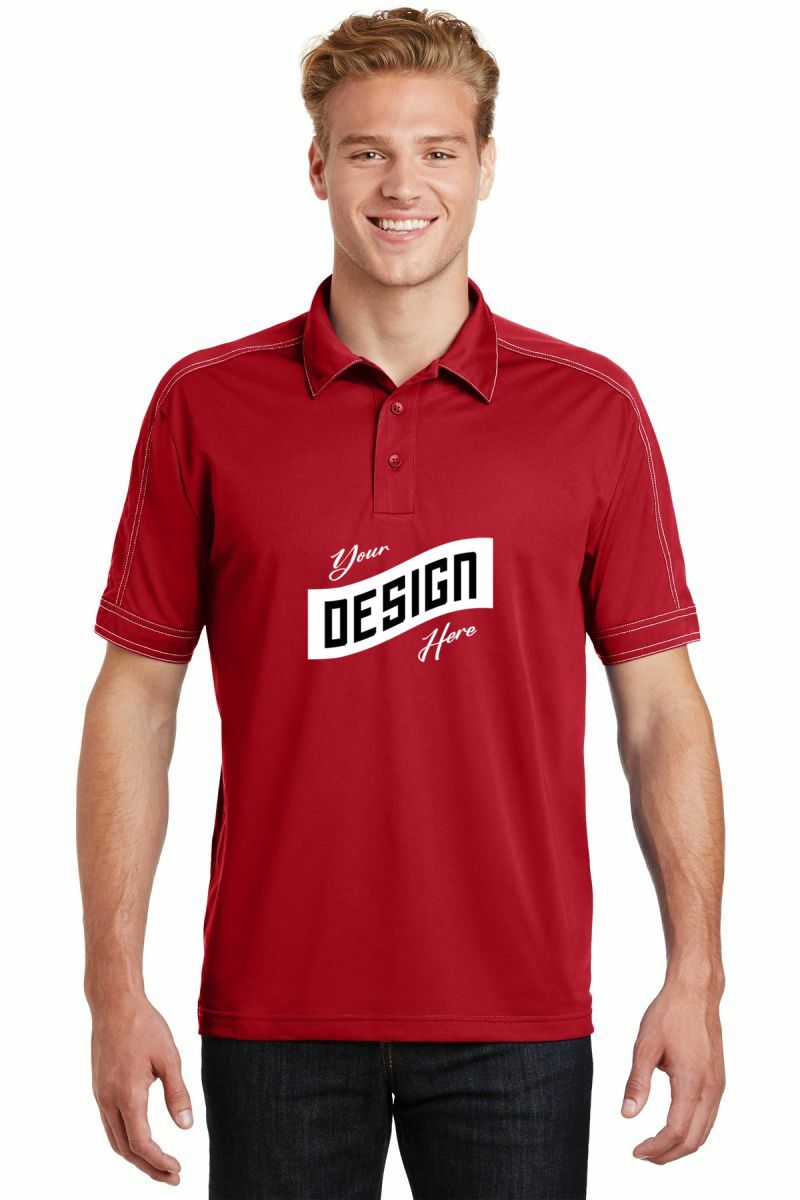 Sport-Tek ®  Contrast Stitch Micropique Sport-Wick ®  Polo