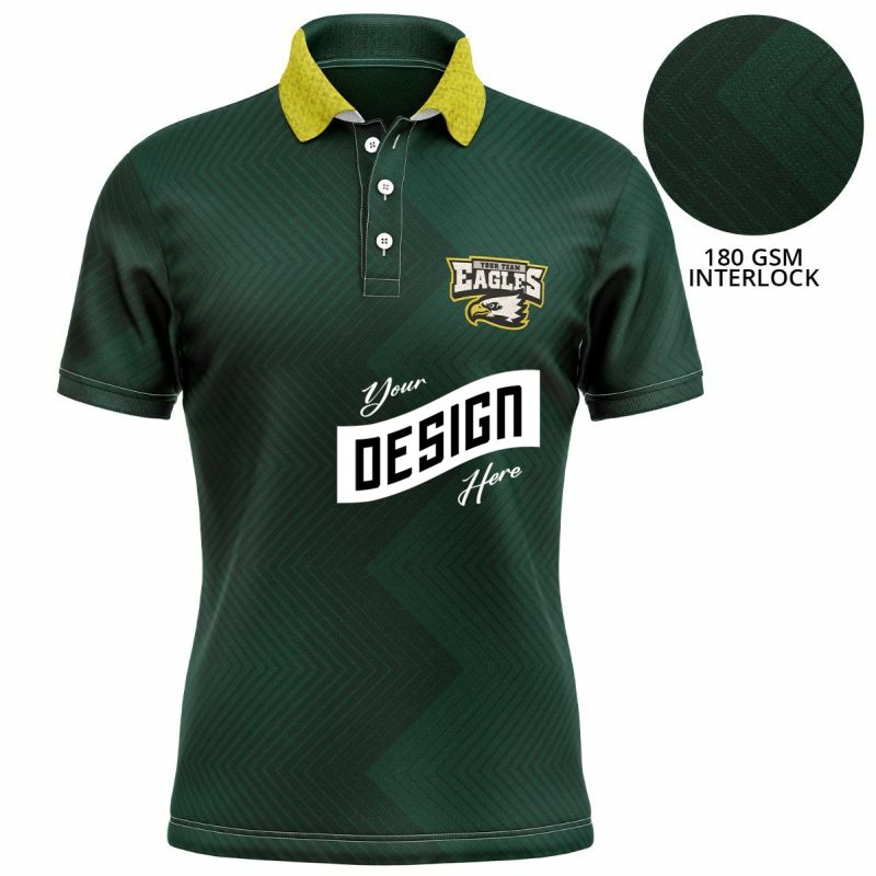 Youth 180 GSM Poly Interlock Sublimation Short Sleeve Polo T-Shirts